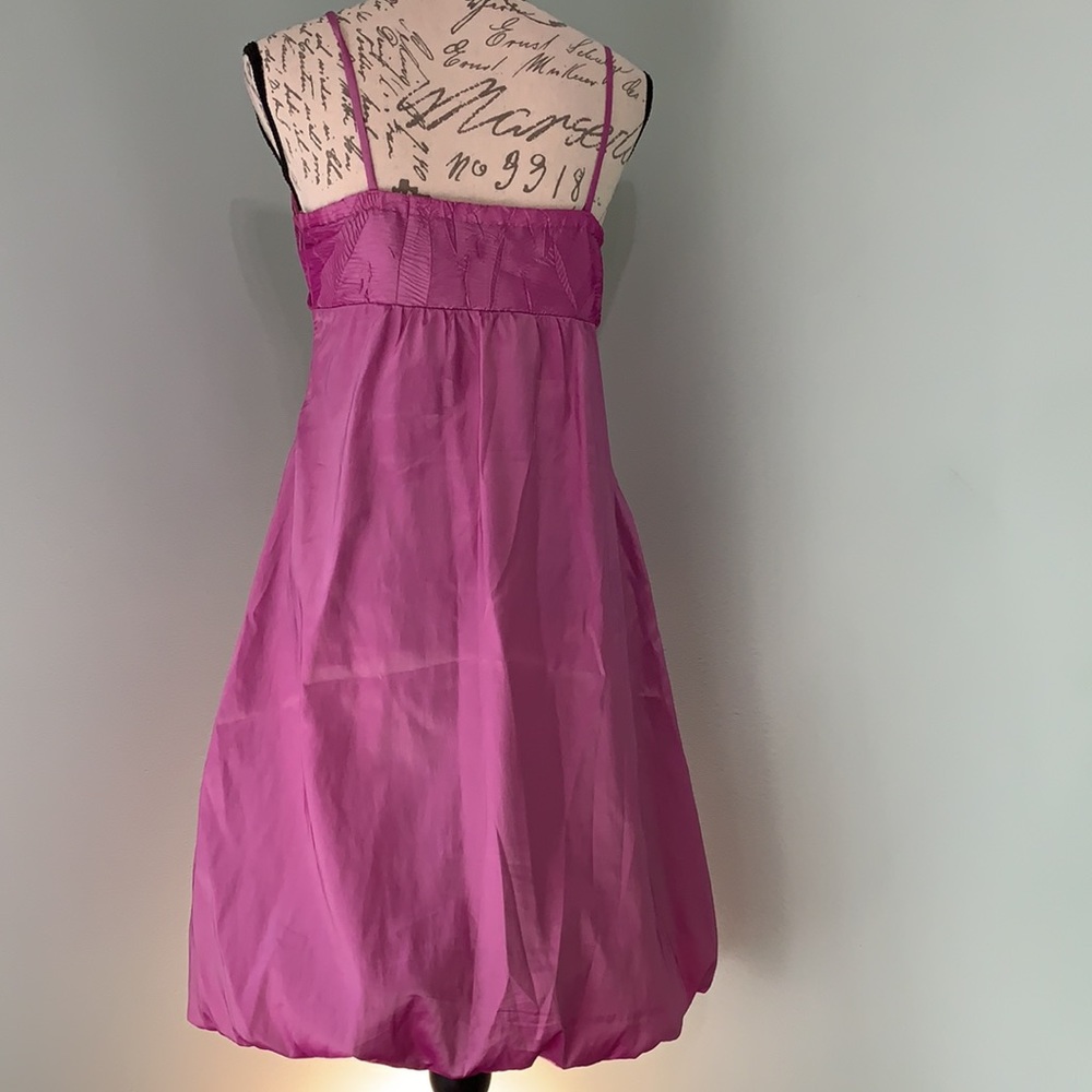 SANGRIA Pink Cocktail Dress V-Neck Crossover Chest Spaghetti Straps EUC - Picture 2 of 10